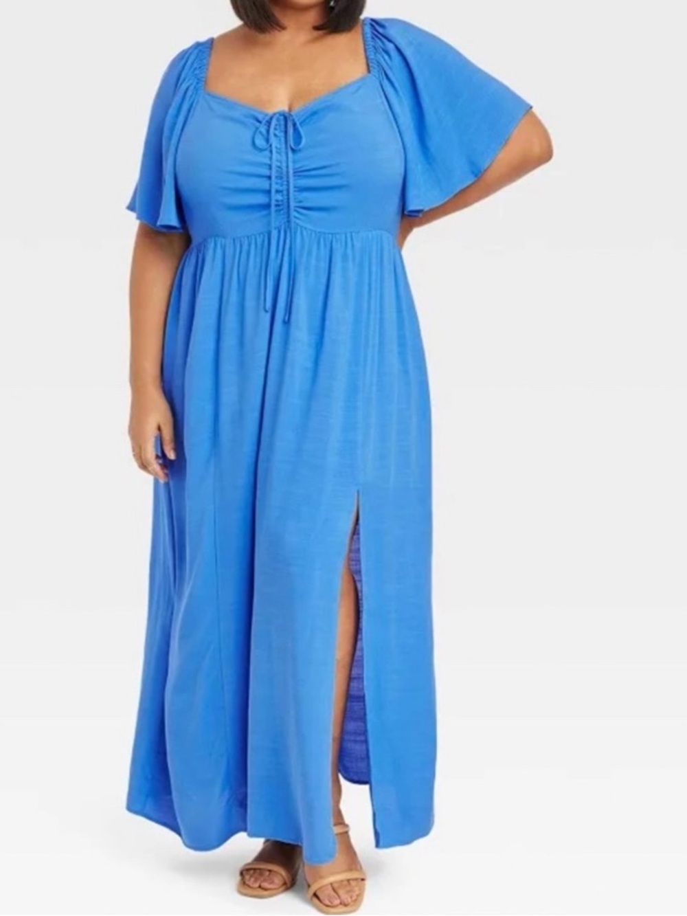 Target Ava & Viv Flutter Sleeve Maxi Dress - Size 3x